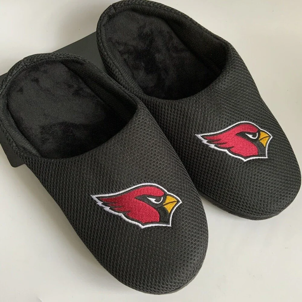 Foco NHL Slippers Arizona Cardinals Logo Mesh Slides Black 11 - 12